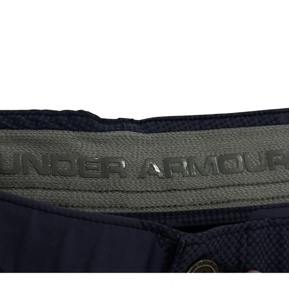Under Armour Shorts Men's 36 UA Storm Heat Gear Blue Camo Nylon Performance Golf